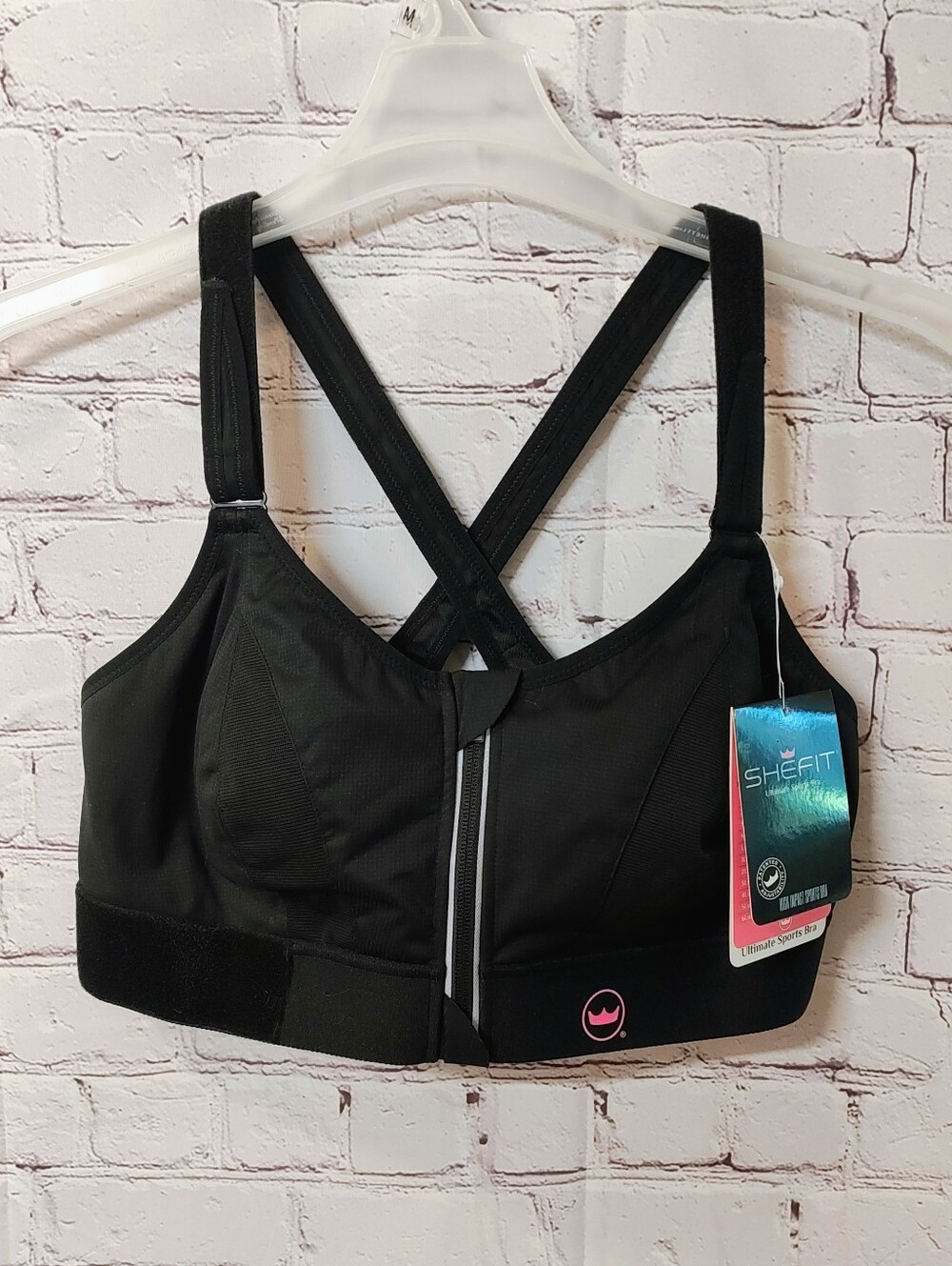 Shefit Ultimate 3 Black Wirefree Padded Sports Bra 2 Luxe NWT